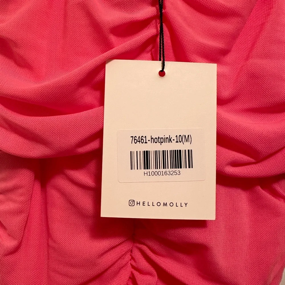 NWT Hello Molly Ruched Body Con Dress - Picture 5 of 6